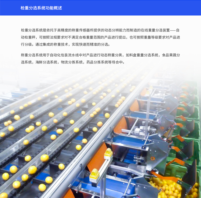 重量分選系統(tǒng)