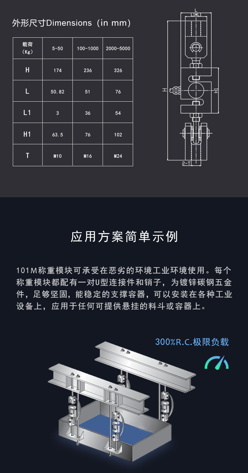 吊裝稱重傳感器